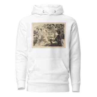 La Terrasse de la Villa Brancas by Félix Bracquemond Hoodie