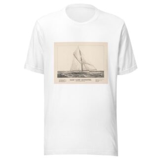 Sloop yacht Mayflower; modelled by Edward Burgess, Boston, Mass. by Currier & Ives. T-Shirt
