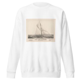 Sloop yacht Mayflower; modelled by Edward Burgess, Boston, Mass. by Currier & Ives. Sweatshirt