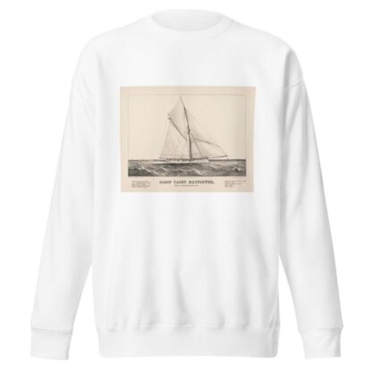 Sloop yacht Mayflower; modelled by Edward Burgess, Boston, Mass. by Currier & Ives. Sweatshirt