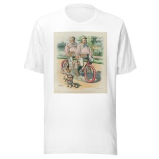 Politics makes strange wheel-fellows by Charles Jay Taylor T-Shirt