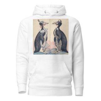 Two penguins , male and female by Sergey Yurievich Sudeikin Hoodie