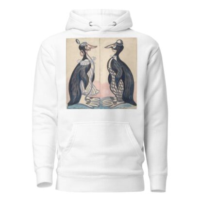 Two penguins , male and female by Sergey Yurievich Sudeikin Hoodie