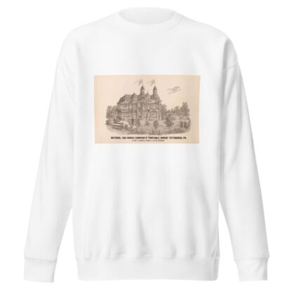 National gas works company’s portable works, Pittsburgh, Pa. As seen in operation lighting a private residence by Krebs Lith. Co Sweatshirt