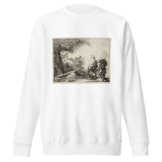 The Holy Family and the Palm Tree by Giovanni Domenico Tiepolo Sweatshirt