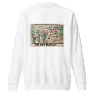 The New Monarch by Carey Cartoon Service Sweatshirt