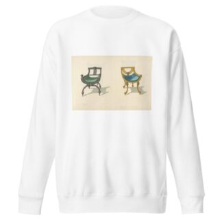 Two chairs with bucket seats by Thomas Sheraton Sweatshirt