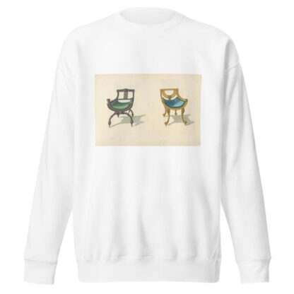 Two chairs with bucket seats by Thomas Sheraton Sweatshirt