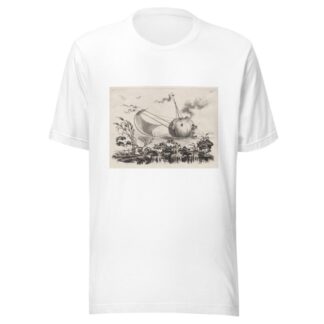 A Pumpkin Used as a Fishing Boat by Filippo Morghen T-Shirt
