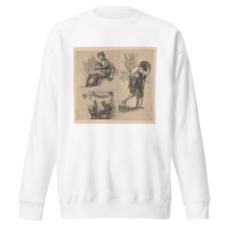 Drie voorstellingen met menselijke figuren. by Johannes Josephus Aarts Sweatshirt