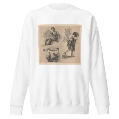 Drie voorstellingen met menselijke figuren. by Johannes Josephus Aarts Sweatshirt