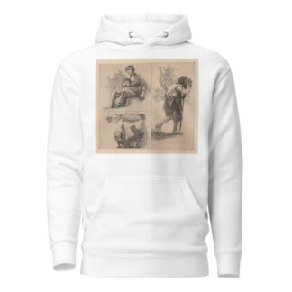 Drie voorstellingen met menselijke figuren. by Johannes Josephus Aarts Hoodie