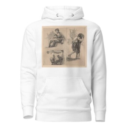 Drie voorstellingen met menselijke figuren. by Johannes Josephus Aarts Hoodie
