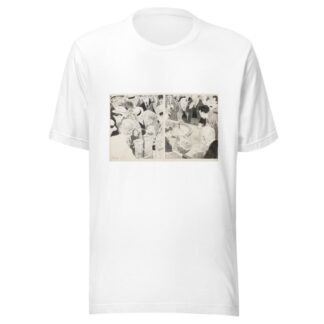 Two forms of gambling; on left the stock market, on the right a casino by Will Crawford T-Shirt