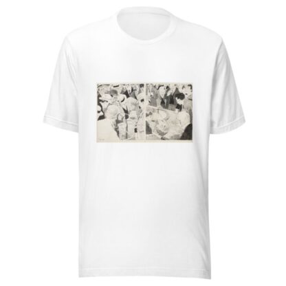 Two forms of gambling; on left the stock market, on the right a casino by Will Crawford T-Shirt