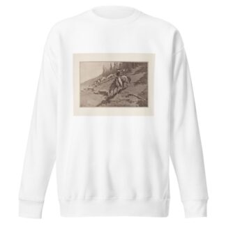 The roundup by Frederic Remington Sweatshirt