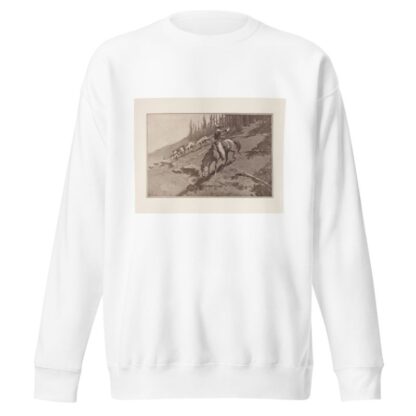 The roundup by Frederic Remington Sweatshirt