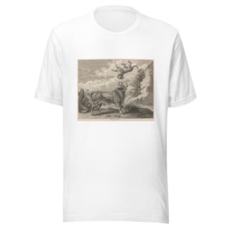 Fable IX. The Bull and the Mastiff by John Wootton T-Shirt