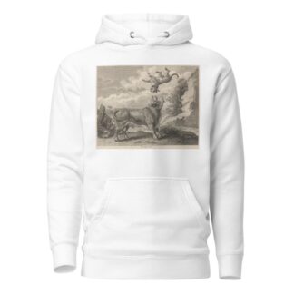 Fable IX. The Bull and the Mastiff by John Wootton Hoodie