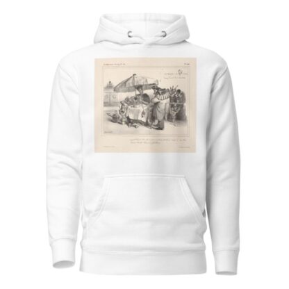 A beautiful bouquet well stocked to wish a happy new year to your good cousins, Nicholas-Francois and Guillaume by J. J. Granville Hoodie