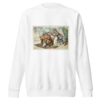 Will the lion allow himself to be shorn of his strength by John Samuel Pughe Sweatshirt