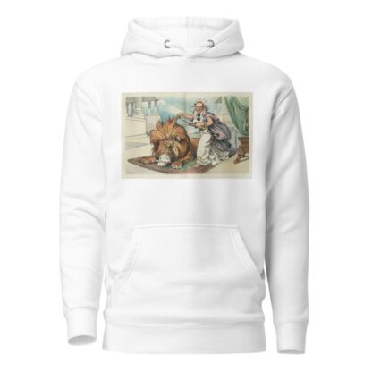Will the lion allow himself to be shorn of his strength by John Samuel Pughe Hoodie