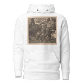 Arbeiders met touwen op oever by Johannes Josephus Aarts Hoodie
