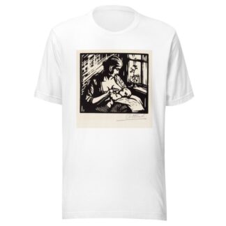 Vrouw die een kind borstvoeding geeft by Jacques Jeichienus Ottens T-Shirt