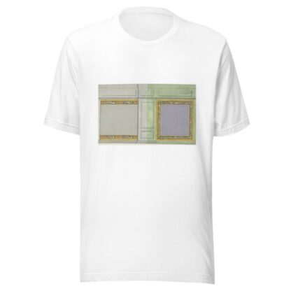 Ontwerp voor kamerversiering met twee rechthoekige panelen in paars en grijs by Abraham Meertens T-Shirt