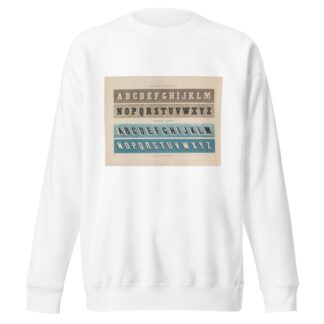Twee alfabetten in Romein Romeinsche steenkapitalen Hellende antieken by Pieter Wilhelmus van de Weijer Sweatshirt