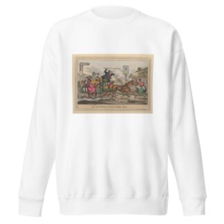 An outside jaunting car by William Heath Sweatshirt