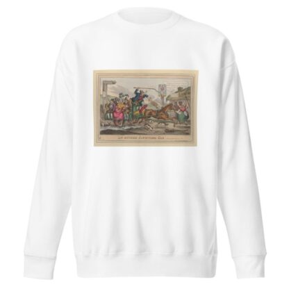 An outside jaunting car by William Heath Sweatshirt