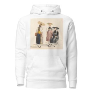 Groupe de trois paysannes du Canton de Zoug by Gabriel Lory the Younger Hoodie