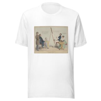 Vacation Amusements. No. 4 Cultivating the Fine Arts.— Etching, & c. or HB’s Ascendancy in danger! by John Doyle T-Shirt