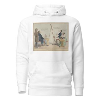 Vacation Amusements. No. 4 Cultivating the Fine Arts.— Etching, & c. or HB’s Ascendancy in danger! by John Doyle Hoodie