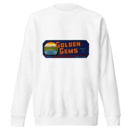 Golden Gems Citrus Label by Anonymous Sweatshirt
