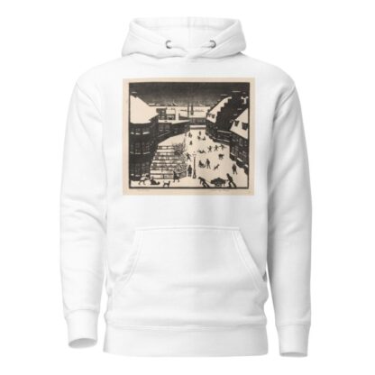 Besneeuwde stad by Johan van Hell Hoodie