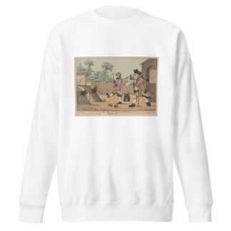 Life and opinions of Tristram Shandy, gentleman; The siege of Namur by Captain Shandy and Corporal Trim by Henry William Bunbury Sweatshirt