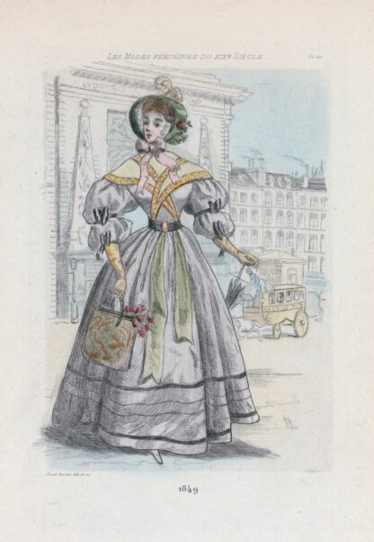 1849 [Women’s fashion in nineteenth-century Paris] by Henri Boutet
