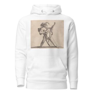 Le comédien masqué, avec lunettes, et jouant de la guitare by Jacques Callot Hoodie