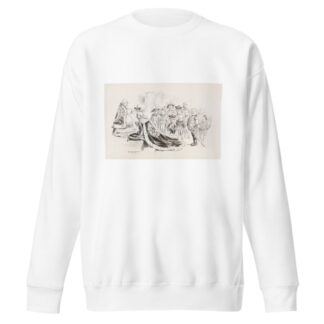 J. Pierpont Morgan is crowned king by a man representing Trusts by William Henry Walker Sweatshirt