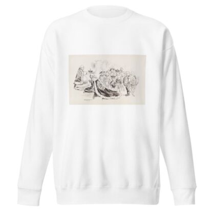 J. Pierpont Morgan is crowned king by a man representing Trusts by William Henry Walker Sweatshirt