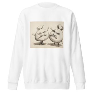 Two men depicted as giant bags of money. by William Henry Walker Sweatshirt