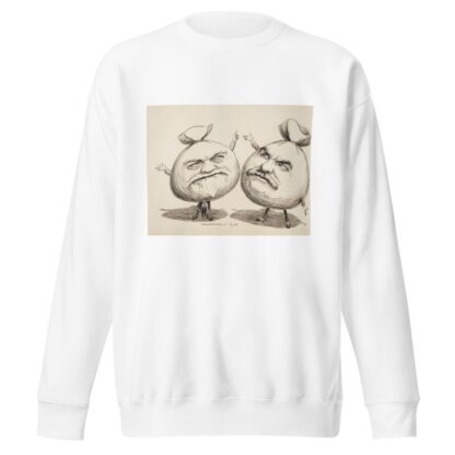 Two men depicted as giant bags of money. by William Henry Walker Sweatshirt