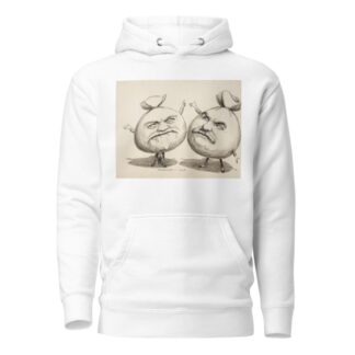 Two men depicted as giant bags of money. by William Henry Walker Hoodie