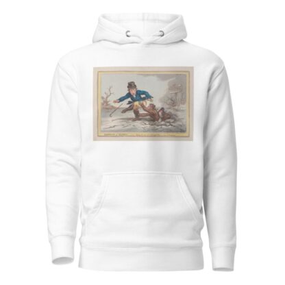 Elements of skateing. Making the most of a passing friend in a case of emergency!. by James Gillray Hoodie