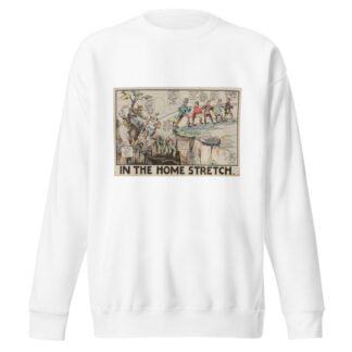 In the Home Stretch by Carey Cartoon Service Sweatshirt
