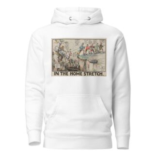In the Home Stretch by Carey Cartoon Service Hoodie