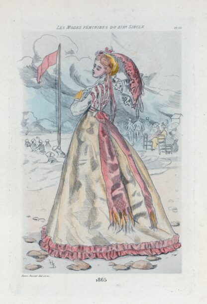 1865 [Women’s fashion in nineteenth-century Paris] by Henri Boutet