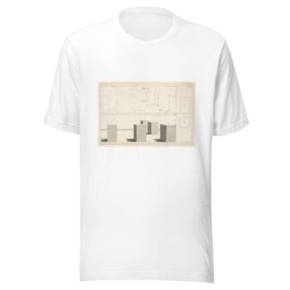 The manner of designing in perspective, without occult lines. by Andrea Pozzo T-Shirt